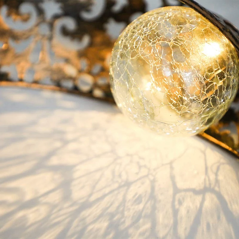 Garden Solar Light Outdoor Decorative, Moon Decor, Crackle Glass Ball Metal Garden Stake Light for Pathway, Lawn, Patio, Yard
Garden Solar Light Outdoor Decorative, Moon Decor, Crackle Glass Ball Metal Garden Stake Light for Pathway, Lawn, Patio, Yard