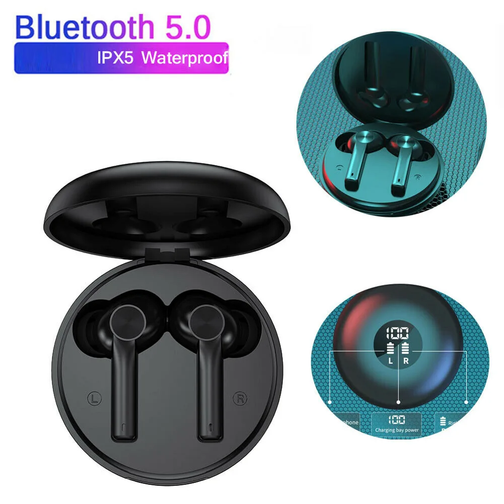 TWS наушники-вкладыши водонепроницаемые с микрофоном и поддержкой Bluetooth 5,0
TWS наушники-вкладыши водонепроницаемые с микрофоном и поддержкой Bluetooth 5,0