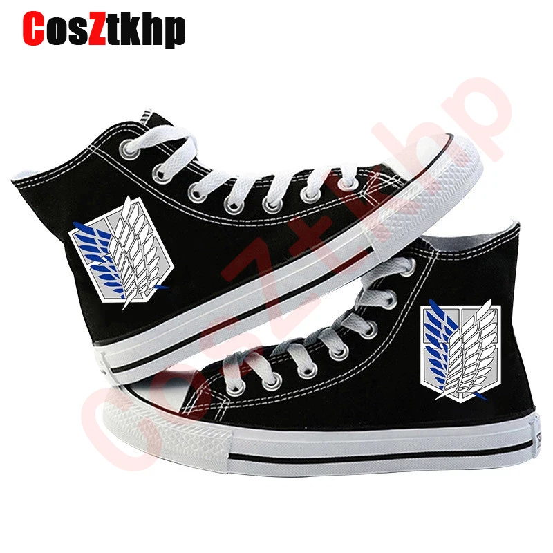 Japanese Anime Attack on Titan Cosplay Casual High Platform Shoes Shingeki No Kyojin Canvas Shoes For Girls Boys Sports Shoes
Japanese Anime Attack on Titan Cosplay Casual High Platform Shoes Shingeki No Kyojin Canvas Shoes For Girls Boys Sports Shoes