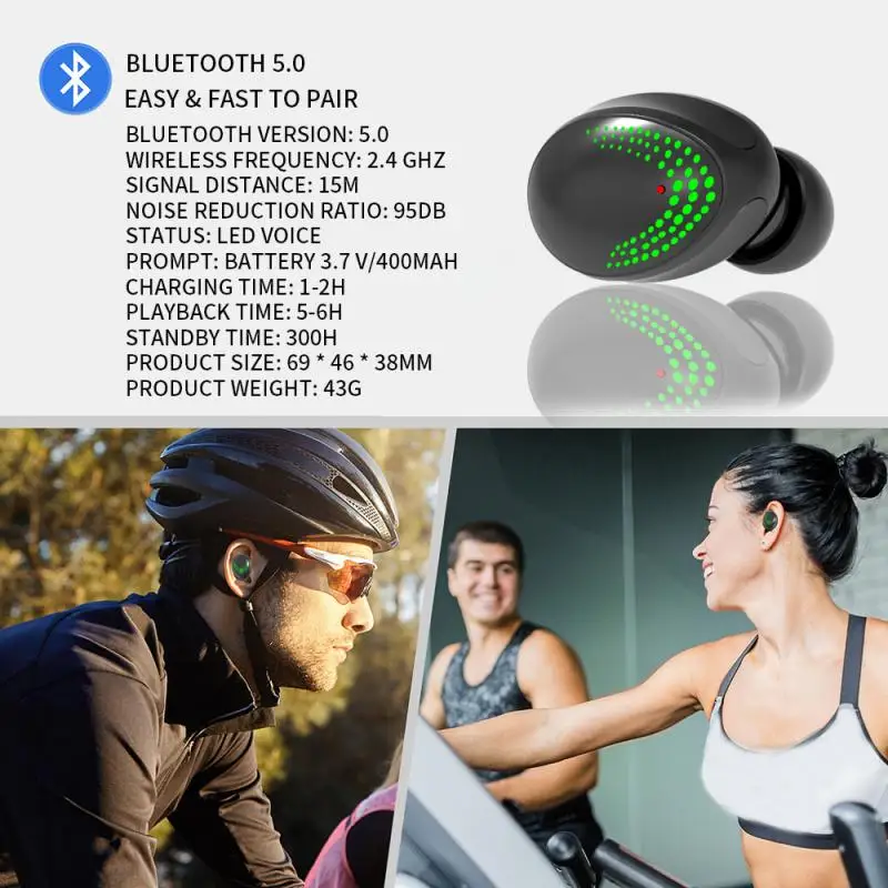TWS Wireless Bluetooth 5.0 Earbuds Earphone Stereo Hi-Fi Stereo Sound Quality Headphone Touch Control Headset Support Dropship
TWS Wireless Bluetooth 5.0 Earbuds Earphone Stereo Hi-Fi Stereo Sound Quality Headphone Touch Control Headset Support Dropship