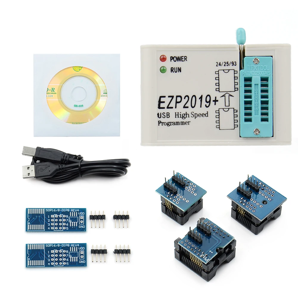 Высокоскоростной USB-программатор EZP2019 с интерфейсом SPI EZP 2019 Support24 25 93 EEPROM полный