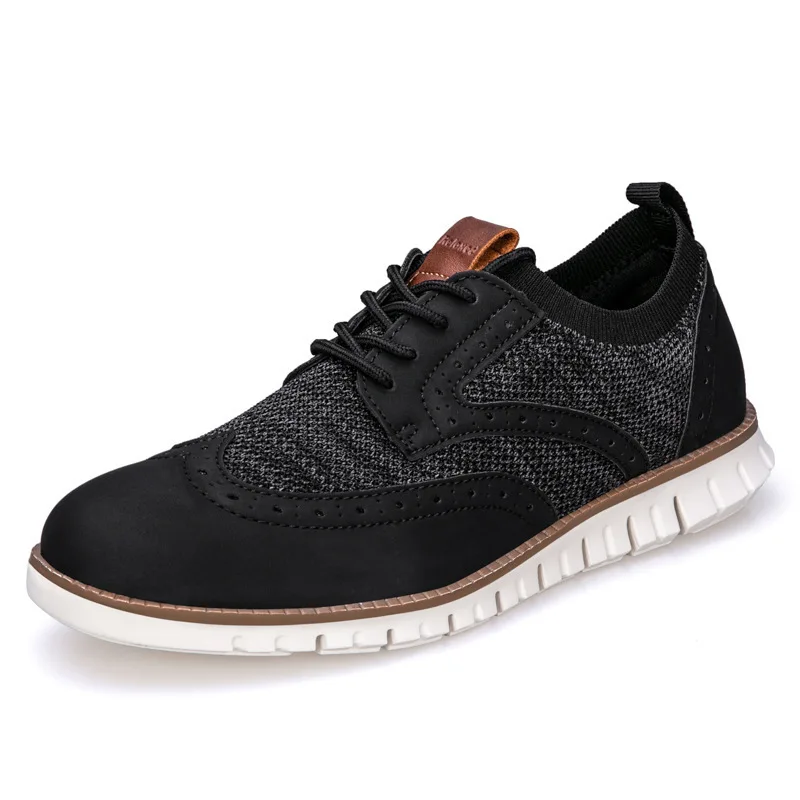 Men's Casual Sneakers Brogue Style Men Flat Shoes Outdoor Walking Casual Vulcanized Shoes Breathable Woven Mens Office Shoes
Men's Casual Sneakers Brogue Style Men Flat Shoes Outdoor Walking Casual Vulcanized Shoes Breathable Woven Mens Office Shoes