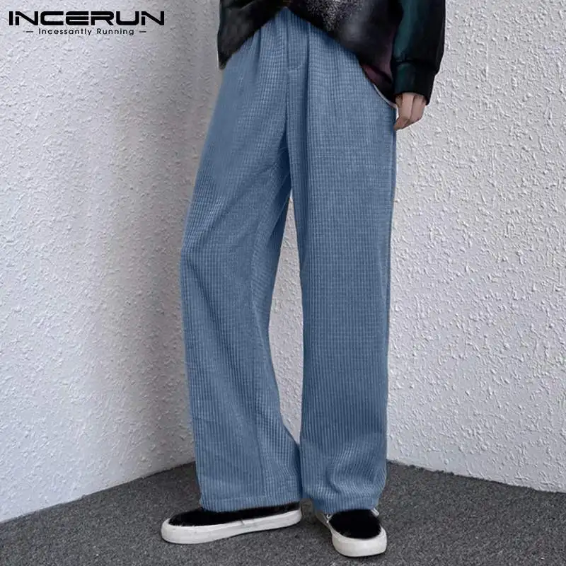 Новые мужские однотонные длинные брюки INCERUN, модная повседневная Уличная одежда, свободные удобные брюки, мужские прямые брюки с высокой та...
Новые мужские однотонные длинные брюки INCERUN, модная повседневная Уличная одежда, свободные удобные брюки, мужские прямые брюки с высокой та...