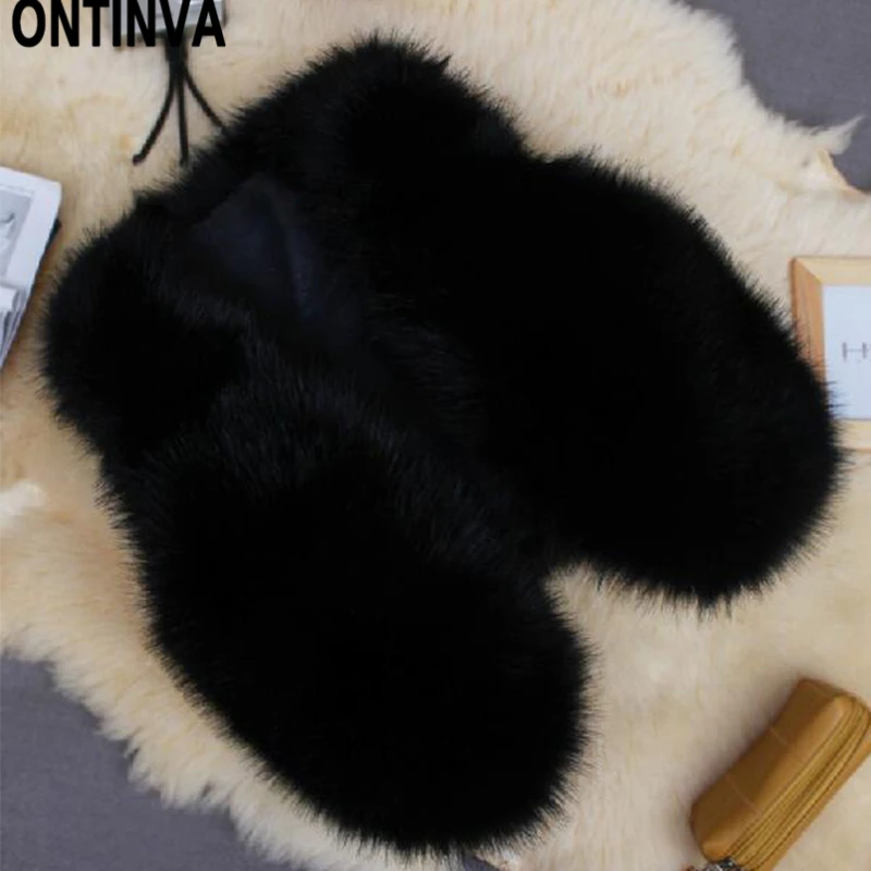Women Short Vest Faux Fur Coat Sleeveless Thick Lady Outerwear Winter Female Formal Warm Full Pelt Faux Fox Fur Overcoat Clothin
Women Short Vest Faux Fur Coat Sleeveless Thick Lady Outerwear Winter Female Formal Warm Full Pelt Faux Fox Fur Overcoat Clothin