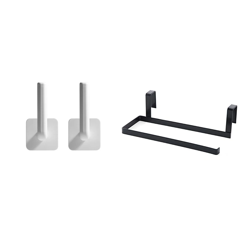 3 Pcs Paper Towel Holder Kitchen Towel Holder Wall Mount Towel Roll Holder, 2 Pcs White & 1 Pcs Black
3 Pcs Paper Towel Holder Kitchen Towel Holder Wall Mount Towel Roll Holder, 2 Pcs White & 1 Pcs Black