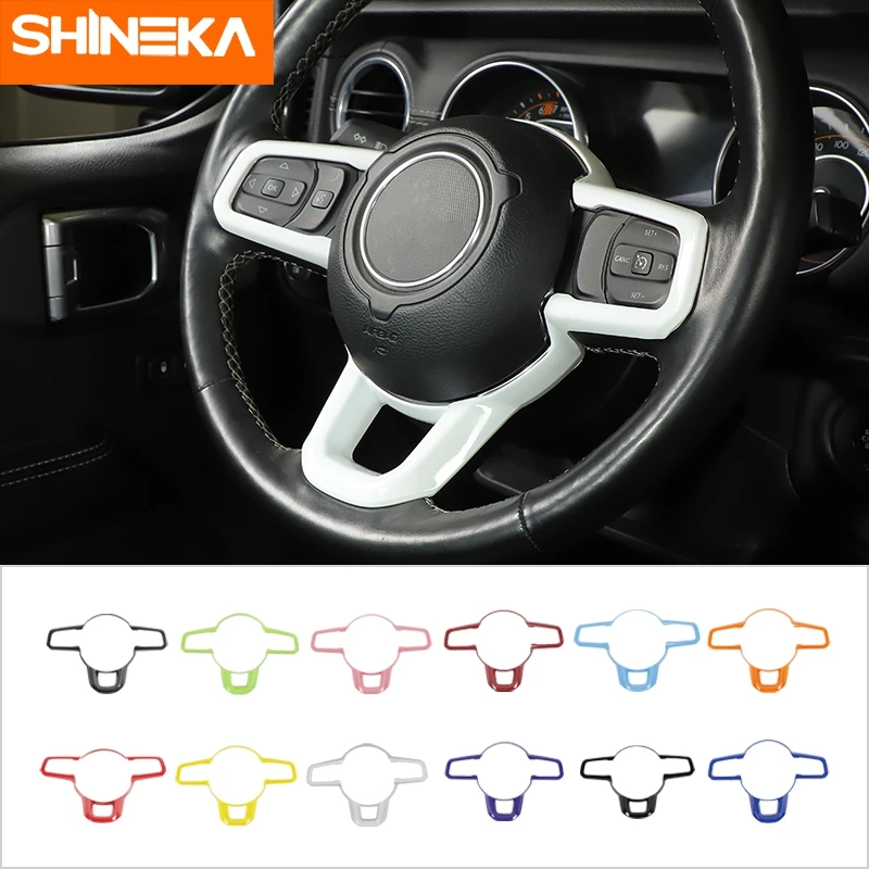 SHINEKA Car Steering Wheel Decoration Panel Cover Stickers Accessories For Jeep Wrangler JL Gladiator JT 2018 2019 2020 2021
SHINEKA Car Steering Wheel Decoration Panel Cover Stickers Accessories For Jeep Wrangler JL Gladiator JT 2018 2019 2020 2021
