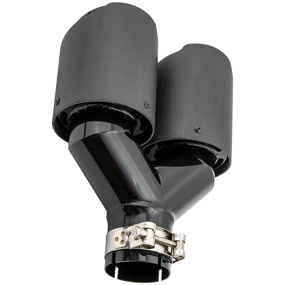 Universal Carbon Fiber Dual Exhaust Muffler Tip 2.5" Inlet 3.5" Outlet Black
Universal Carbon Fiber Dual Exhaust Muffler Tip 2.5" Inlet 3.5" Outlet Black