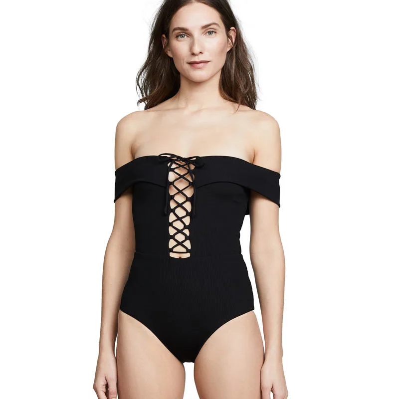 Lace Up Swimsuit Bathing Suit Women High Waist Swimwear Off Shoulder Swimsuit Swimming Suit for Women One Piece Beach Swim Wear
Lace Up Swimsuit Bathing Suit Women High Waist Swimwear Off Shoulder Swimsuit Swimming Suit for Women One Piece Beach Swim Wear