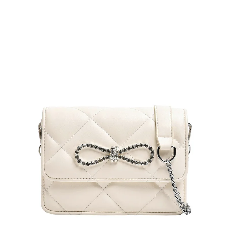 2021 New Arrivals Women's PU Leather Cross Body Bag Rhombic Grid Bow Shape Decorate Chain Shoulder Strap Design Trend Style Bag
2021 New Arrivals Women's PU Leather Cross Body Bag Rhombic Grid Bow Shape Decorate Chain Shoulder Strap Design Trend Style Bag