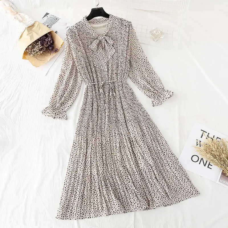 Polka Dot Chiffon Shirt Dress Women Vestidos Spring Summer Vintage Long Sleeve Dress Elegant Ladies Maxi Long Party Dress C6183
Polka Dot Chiffon Shirt Dress Women Vestidos Spring Summer Vintage Long Sleeve Dress Elegant Ladies Maxi Long Party Dress C6183