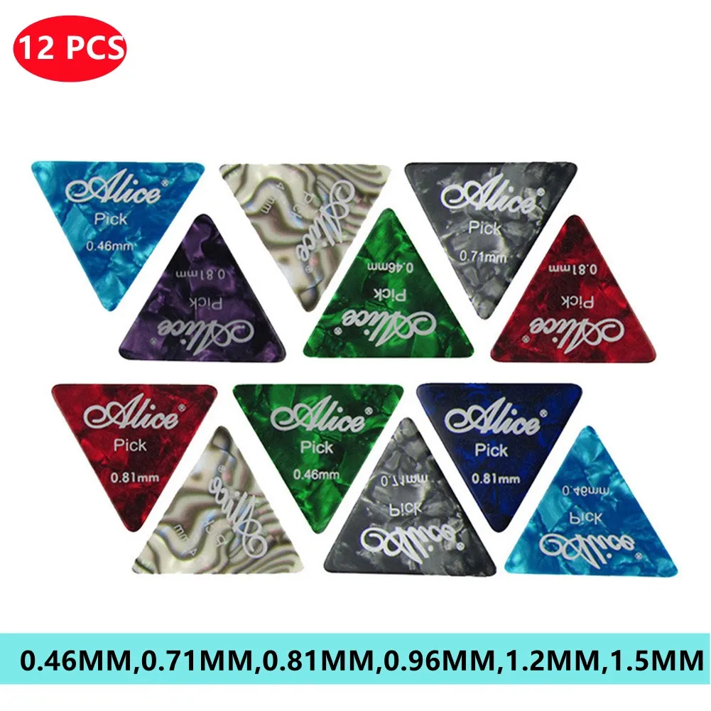 12Pcs Alice Celluloid Guitar Picks Big Triangle Guitar Picks Thin Type Suitable For Heavy-Duty Acoustic Electric Guitars
12Pcs Alice Celluloid Guitar Picks Big Triangle Guitar Picks Thin Type Suitable For Heavy-Duty Acoustic Electric Guitars