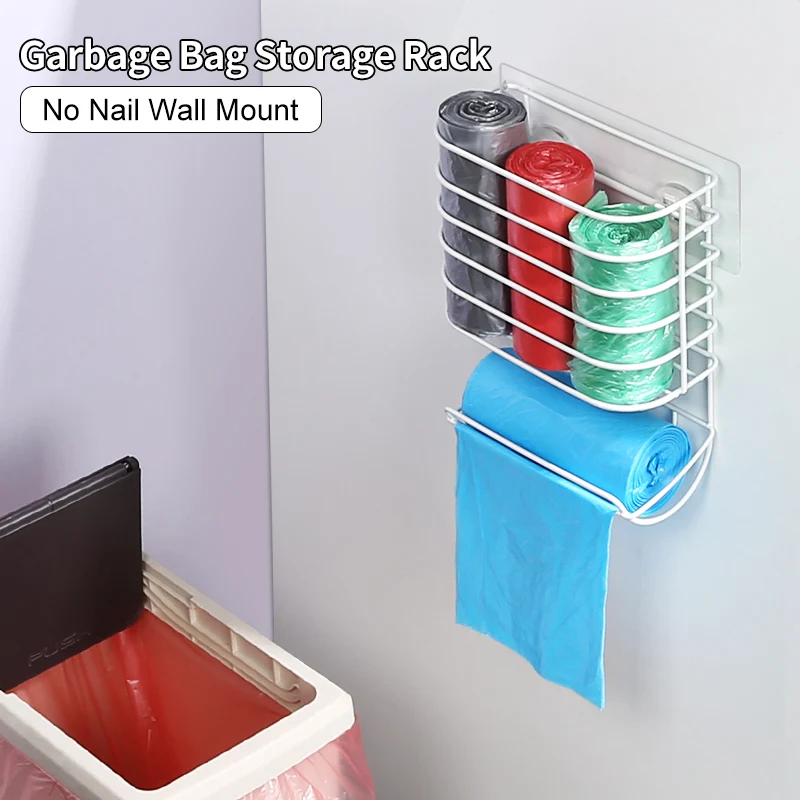 BOUSSAC Garbage Bag Rack Kitchen Storage Trash Bag Organizer Plastic Bag Storage Shelf Wall Mount Punch-Free Carbon Steel Rack
BOUSSAC Garbage Bag Rack Kitchen Storage Trash Bag Organizer Plastic Bag Storage Shelf Wall Mount Punch-Free Carbon Steel Rack