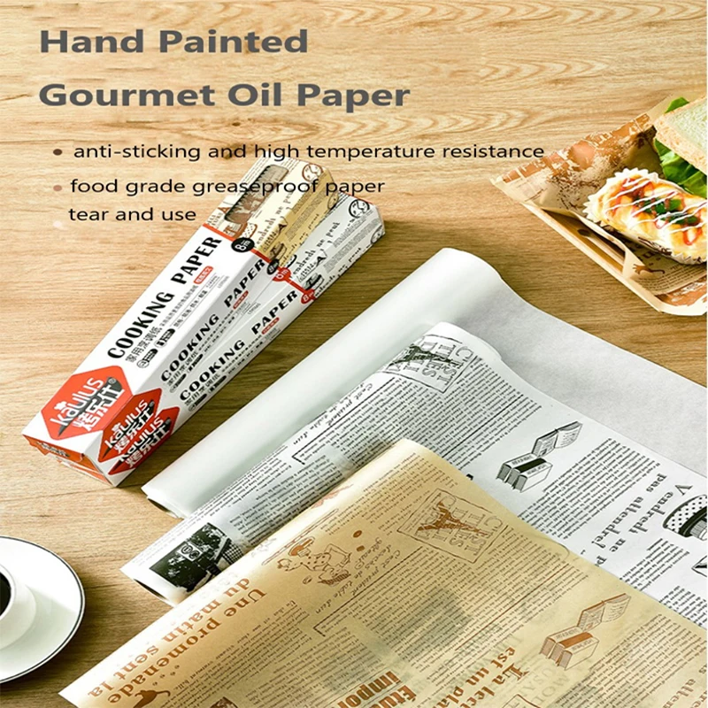 1 Roll Food Grade Grease Paper Food Wrappers Wrapping Paper For Bread Sandwich Burger Fries Liner Oilpaper Kitchen Baking Tool
1 Roll Food Grade Grease Paper Food Wrappers Wrapping Paper For Bread Sandwich Burger Fries Liner Oilpaper Kitchen Baking Tool