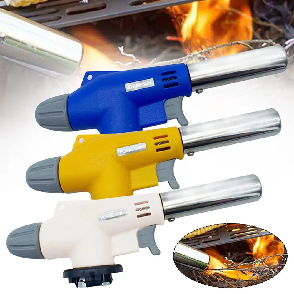 Multifunctional Flame Gun Gas Torch Barbecue Lighter Burner Heating Flame BBQ Heating Camping Cooking Kitchen Tools
Multifunctional Flame Gun Gas Torch Barbecue Lighter Burner Heating Flame BBQ Heating Camping Cooking Kitchen Tools