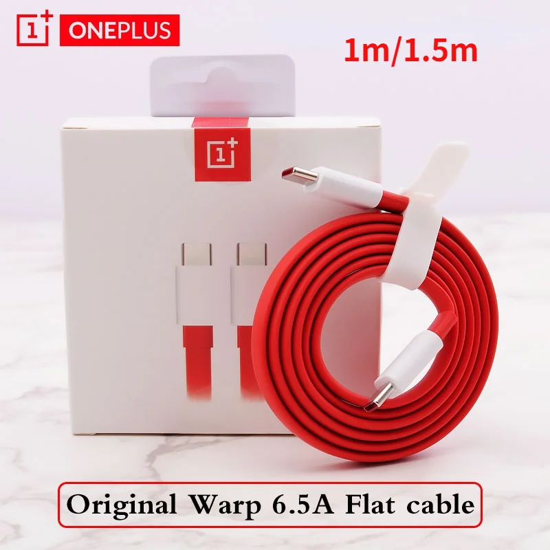 Original Oneplus 8T 8 T Flat Type C Cable 6.5A Fast Charge Warp Dash charger 1m/1.5m Mclaren Cable For OnePlus 7 7 Pro Nord N10
Original Oneplus 8T 8 T Flat Type C Cable 6.5A Fast Charge Warp Dash charger 1m/1.5m Mclaren Cable For OnePlus 7 7 Pro Nord N10