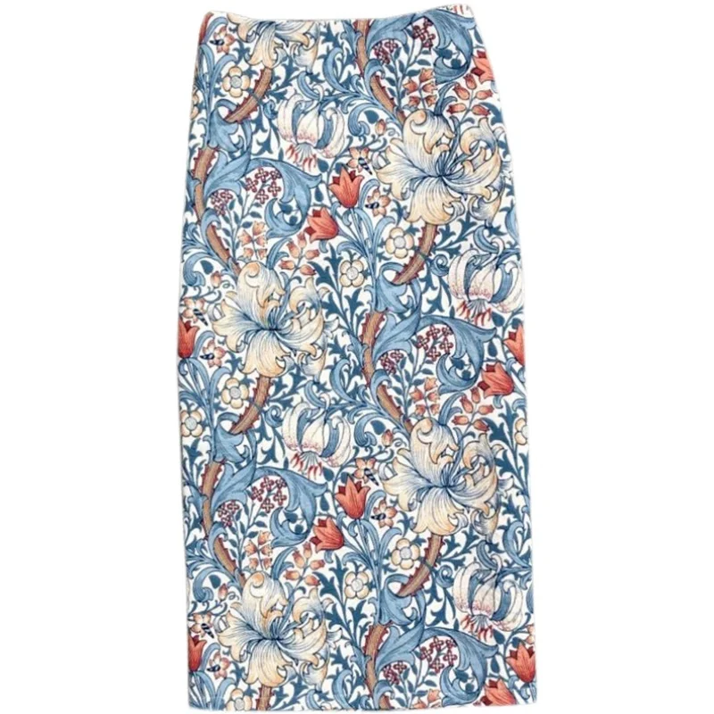 New 2021 Summer Autumn Women Skirt Floral Straight Package Hip Pencil Elegant Korean Lady Vintage Long Skirts E801
New 2021 Summer Autumn Women Skirt Floral Straight Package Hip Pencil Elegant Korean Lady Vintage Long Skirts E801