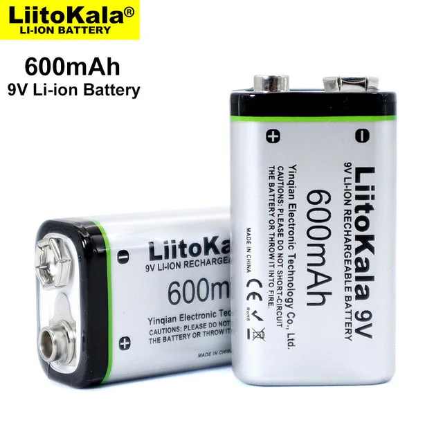 1 - 8 шт. Литий-ионный аккумулятор LiitoKala, 600 мАч, 9 В, 6F22, 9 В, перезаряжаемая батарея для микрофона, мультиметра, радиоуправляемых игрушек, термоп...
1 - 8 шт. Литий-ионный аккумулятор LiitoKala, 600 мАч, 9 В, 6F22, 9 В, перезаряжаемая батарея для микрофона, мультиметра, радиоуправляемых игрушек, термоп...