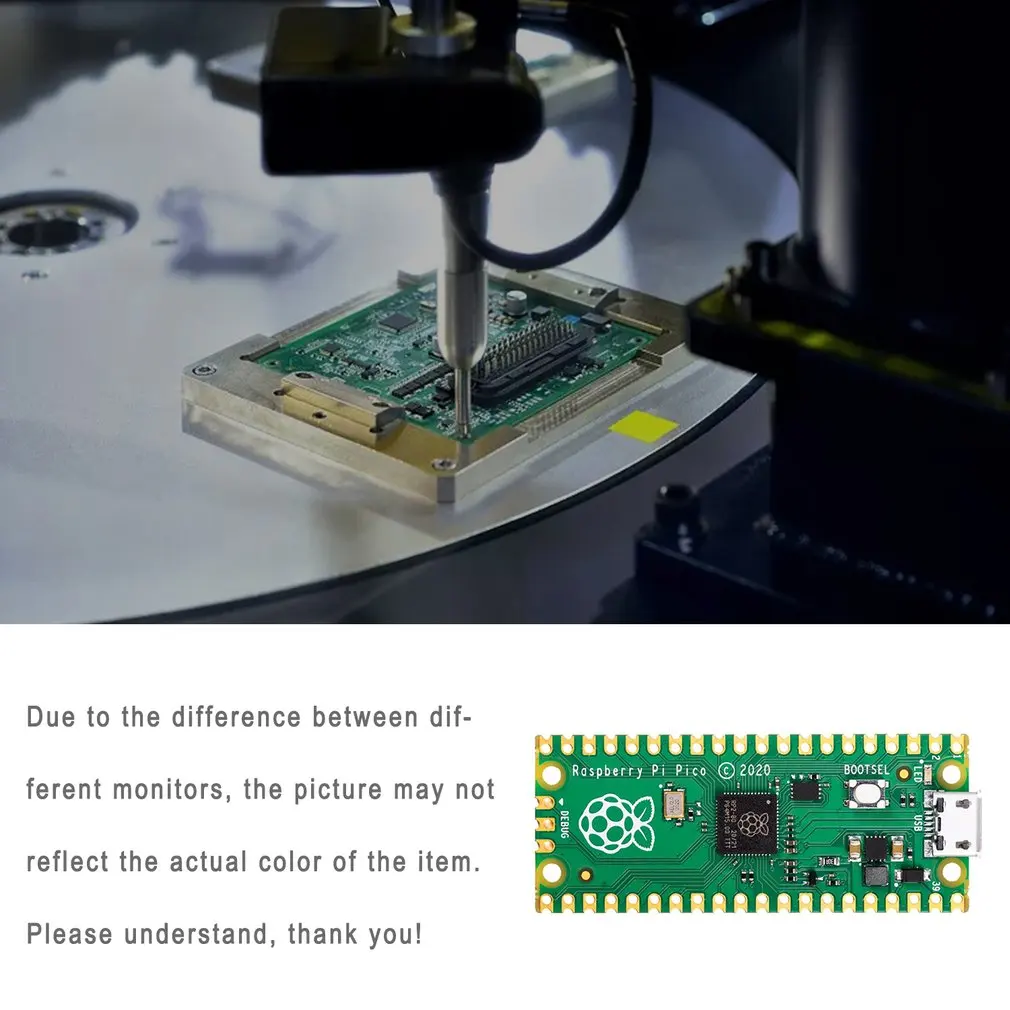 New Official Raspberry pi pico Microcontroller Development Board,Dual-core ARM Cortex M0+ processor,133 MHz operating frequency
New Official Raspberry pi pico Microcontroller Development Board,Dual-core ARM Cortex M0+ processor,133 MHz operating frequency