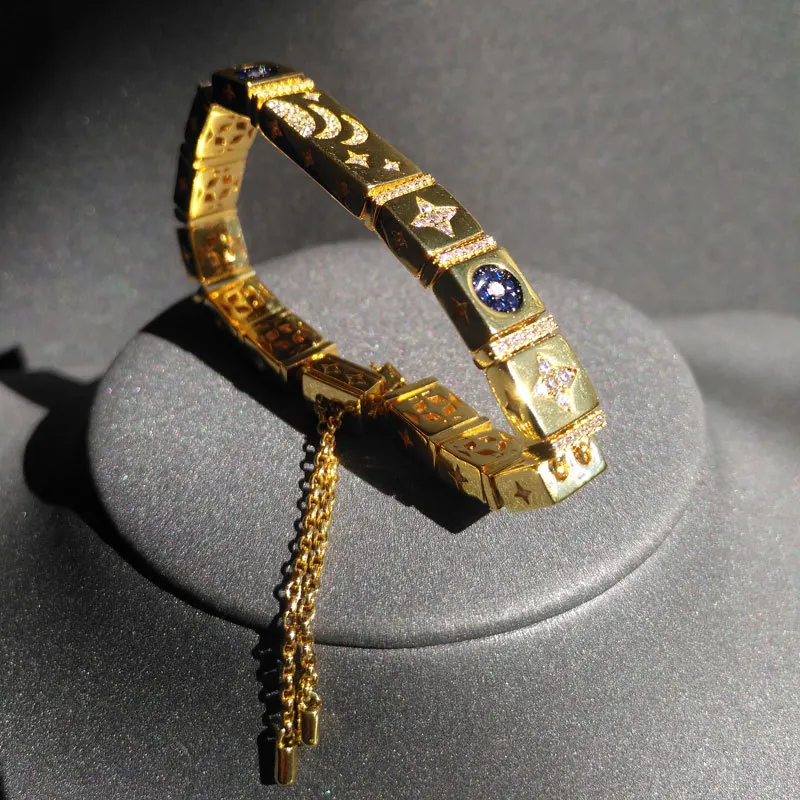 s925 sterling silver bracelet april new fantasy star and moon bracelet female fashion bohemian style multi-square jewelry
s925 sterling silver bracelet april new fantasy star and moon bracelet female fashion bohemian style multi-square jewelry