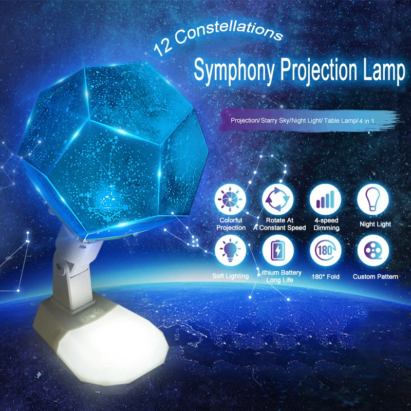 Rotating Star Starry Projector 12 Constellations Night Light LED Table Lamp Touch Dimmable For Kids Bed Room Decor Novelty Gifts
Rotating Star Starry Projector 12 Constellations Night Light LED Table Lamp Touch Dimmable For Kids Bed Room Decor Novelty Gifts