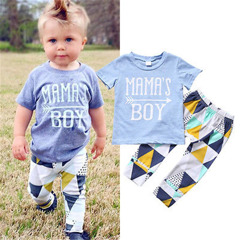 Summer 2020 Newborn Infant Clothing Mama's Boy T-shirt + Print Long Pants Outfits Clothes Baby Clothing Set 0-24M
Summer 2020 Newborn Infant Clothing Mama's Boy T-shirt + Print Long Pants Outfits Clothes Baby Clothing Set 0-24M