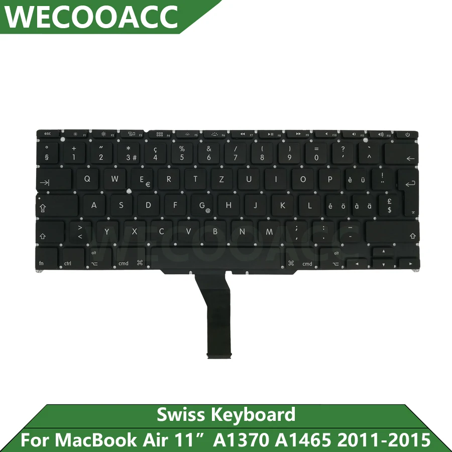 Новая сменная клавиатура A1370 A1465 для Macbook Air 11, швейцарская Клавиатура 2011 2012 2013 2014 2015 года
Новая сменная клавиатура A1370 A1465 для Macbook Air 11, швейцарская Клавиатура 2011 2012 2013 2014 2015 года