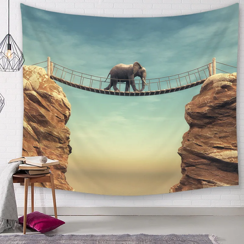 CAMMITEVER Open Country Wild Elephant Tapestry Wall Carpet Home Decor Hanging Living Printing Wall Tapestry 
CAMMITEVER Open Country Wild Elephant Tapestry Wall Carpet Home Decor Hanging Living Printing Wall Tapestry