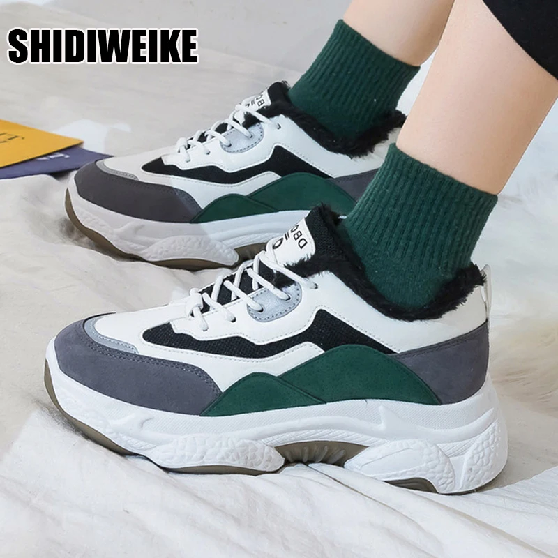 2021 New Winter Sneakers Woman Vulcanized Shoes Suede Female PU Leather Outdoor Lace-Up Plus Hair Thicken Sneakers Women vc1318
2021 New Winter Sneakers Woman Vulcanized Shoes Suede Female PU Leather Outdoor Lace-Up Plus Hair Thicken Sneakers Women vc1318