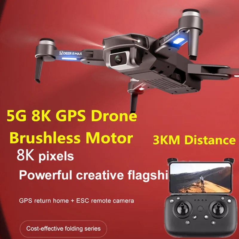 Профессиональный Дрон с двойной HD-Камерой 8K, стандартный GPS, бесщеточный двигатель, складной Квадрокоптер с дистанцией 3 км, вертолет с диста...
Профессиональный Дрон с двойной HD-Камерой 8K, стандартный GPS, бесщеточный двигатель, складной Квадрокоптер с дистанцией 3 км, вертолет с диста...