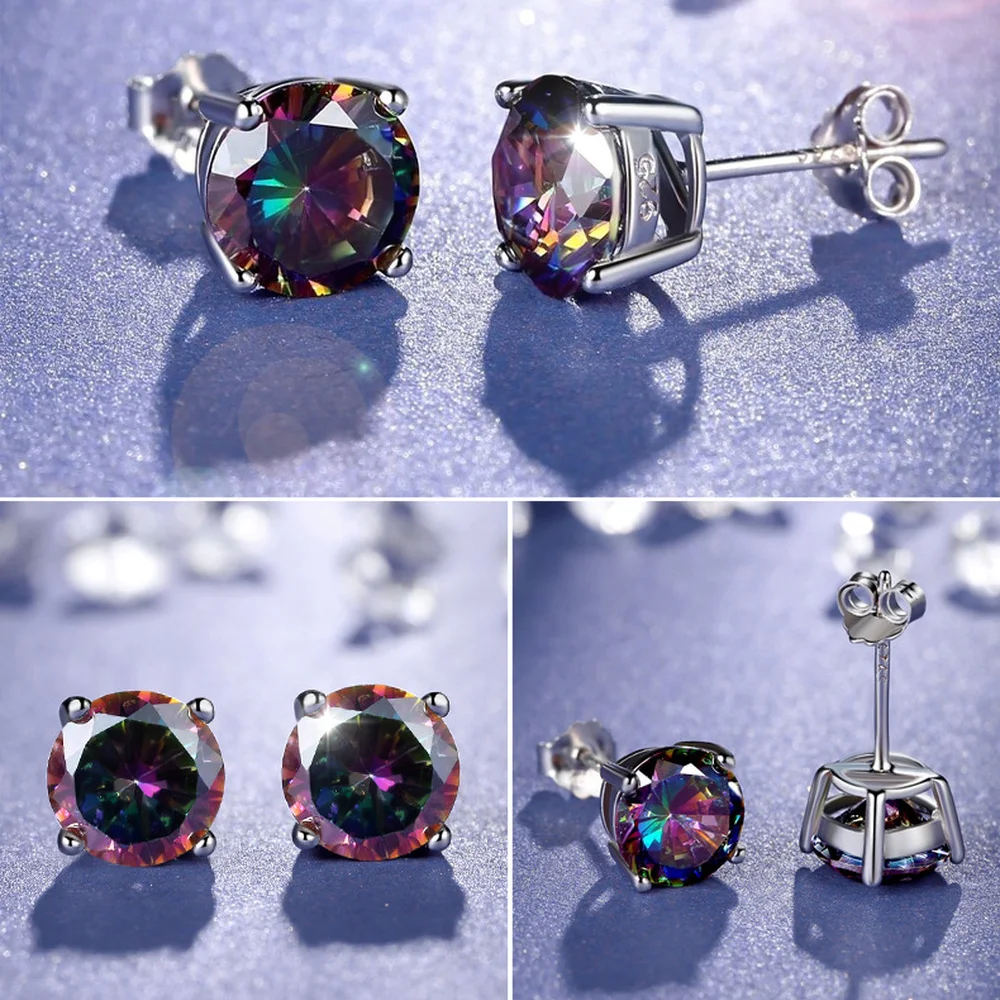 Classic Square Round Seven Color Plated S925 Silver Stud Earrings Female Jewelry Gift Luxury Gold Color Wedding Jewelry
Classic Square Round Seven Color Plated S925 Silver Stud Earrings Female Jewelry Gift Luxury Gold Color Wedding Jewelry