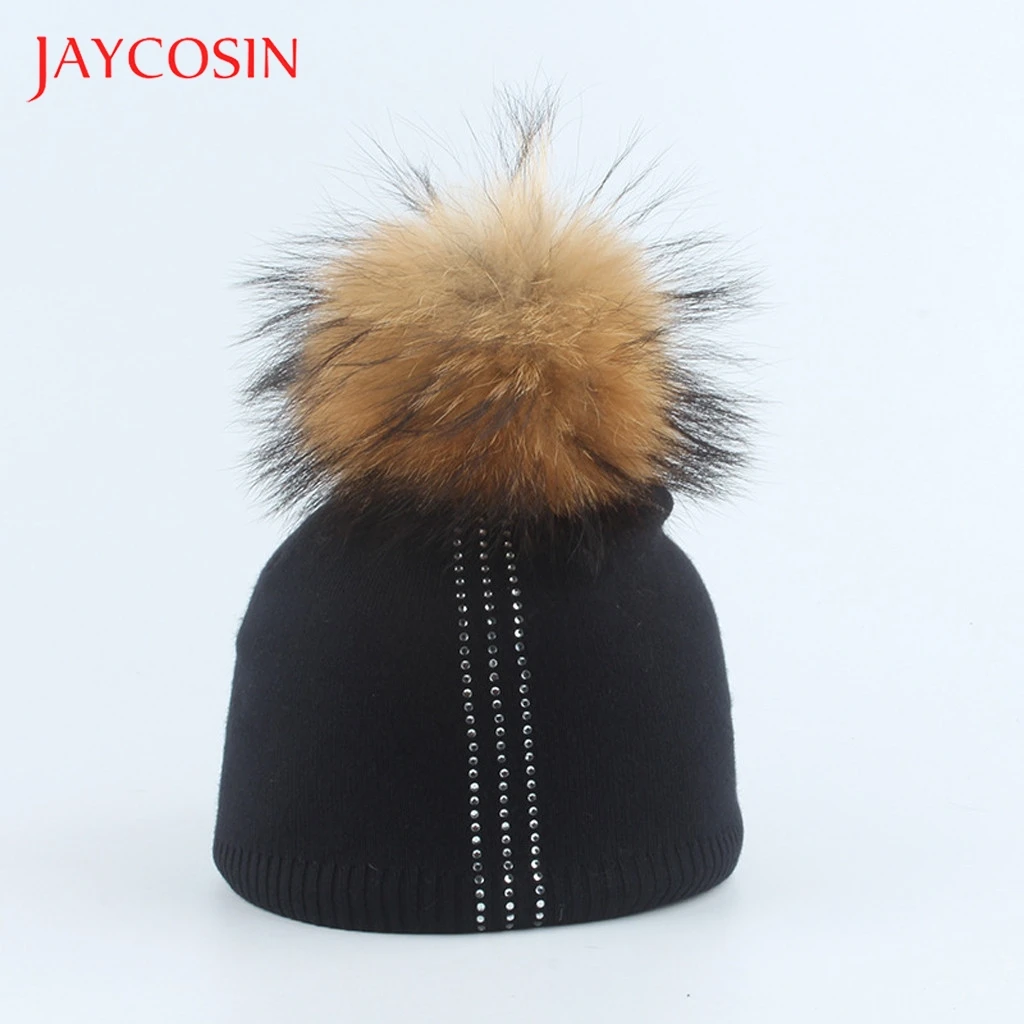 JAYCOSIN/Милая зимняя вязаная шапка для мамы и дочки крючком девочек мальчиков