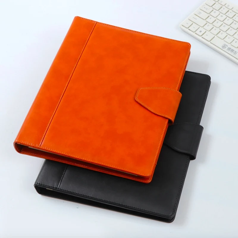 Multi-Functional Leather A4 Document File Bags School Office Portable Manager Folder With Calculator Paper Storage Bag | Канцтовары для