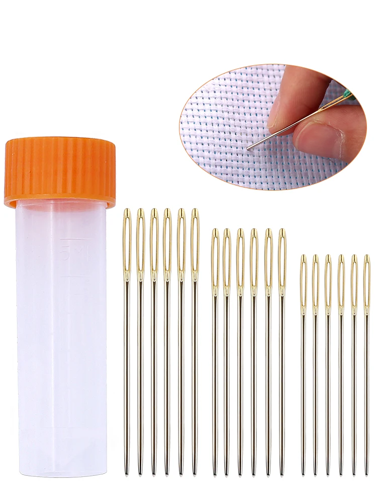 18/20 Pcs Of Self Threading Sewing Needle Stainless Steel Fast Automatic Threading Household Sewing Needle
18/20 Pcs Of Self Threading Sewing Needle Stainless Steel Fast Automatic Threading Household Sewing Needle