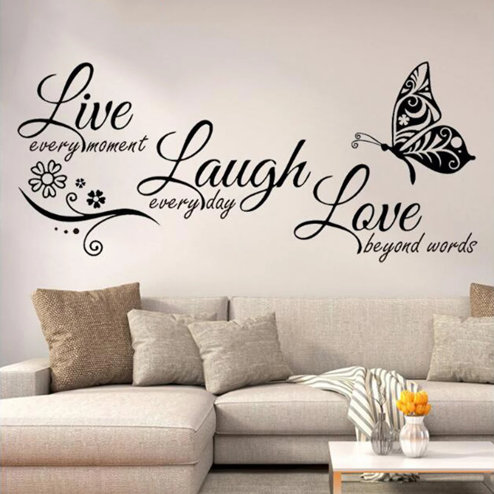 Quotes Butterfly Wall Art Stickers Creative Love Words Vinly DIY Stickers Living Room Bedroon Decal Home Decor 58x27cm
Quotes Butterfly Wall Art Stickers Creative Love Words Vinly DIY Stickers Living Room Bedroon Decal Home Decor 58x27cm