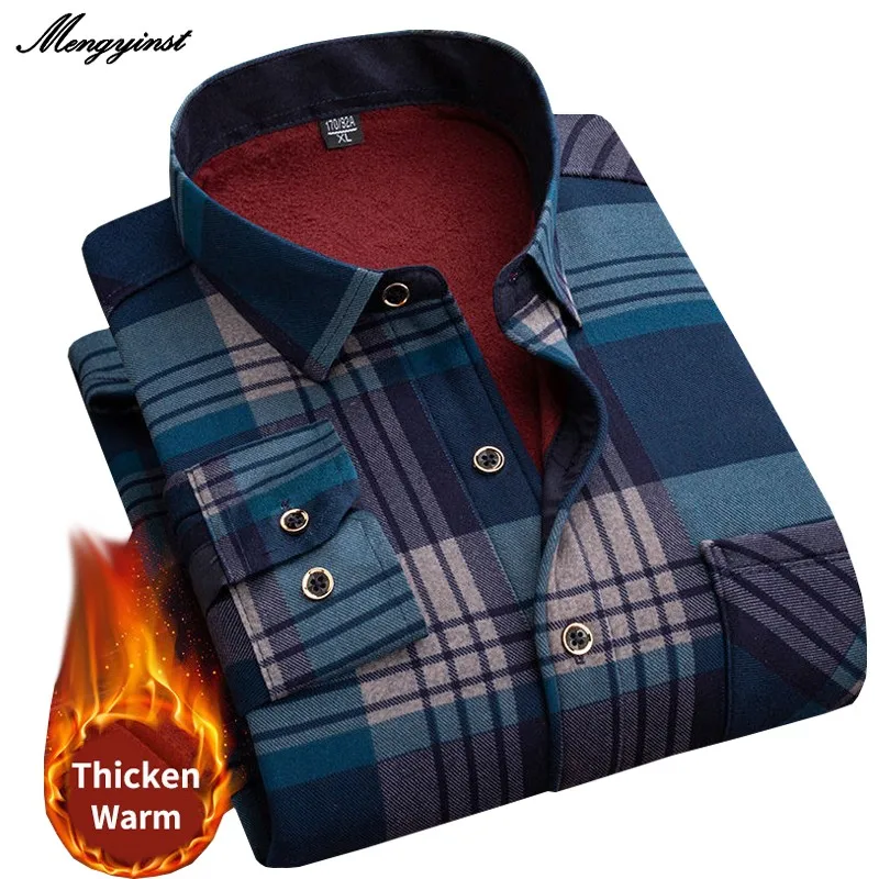 2022 Winter Mens Fashion Thicking Warm Long Sleeve Print Plaid Shirt Male Business Casual Fleece Lined Soft Flannel Dress Shirts 
2022 Winter Mens Fashion Thicking Warm Long Sleeve Print Plaid Shirt Male Business Casual Fleece Lined Soft Flannel Dress Shirts