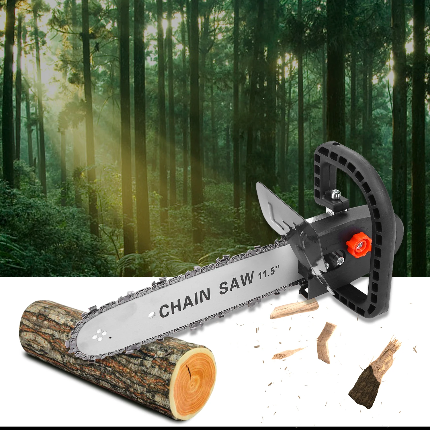 DIY Electric Saw 11.5 Inch Chainsaw Bracket Set Angle Grinder to Electric Chain Saw Converter Household Electric Saw Logging Saw
DIY Electric Saw 11.5 Inch Chainsaw Bracket Set Angle Grinder to Electric Chain Saw Converter Household Electric Saw Logging Saw