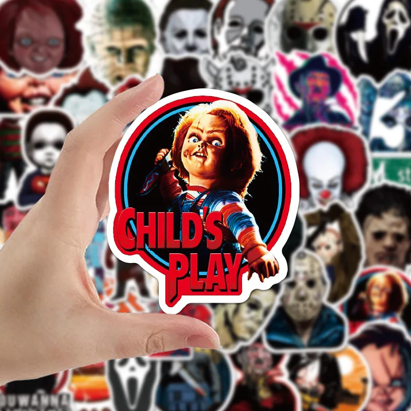 50pcs Halloween Horror Thriller Waterproof Sticker Skateboard Car Guitar Motorcycle Luggage Suitcase Graffiti DIY Sticker Toy
50pcs Halloween Horror Thriller Waterproof Sticker Skateboard Car Guitar Motorcycle Luggage Suitcase Graffiti DIY Sticker Toy