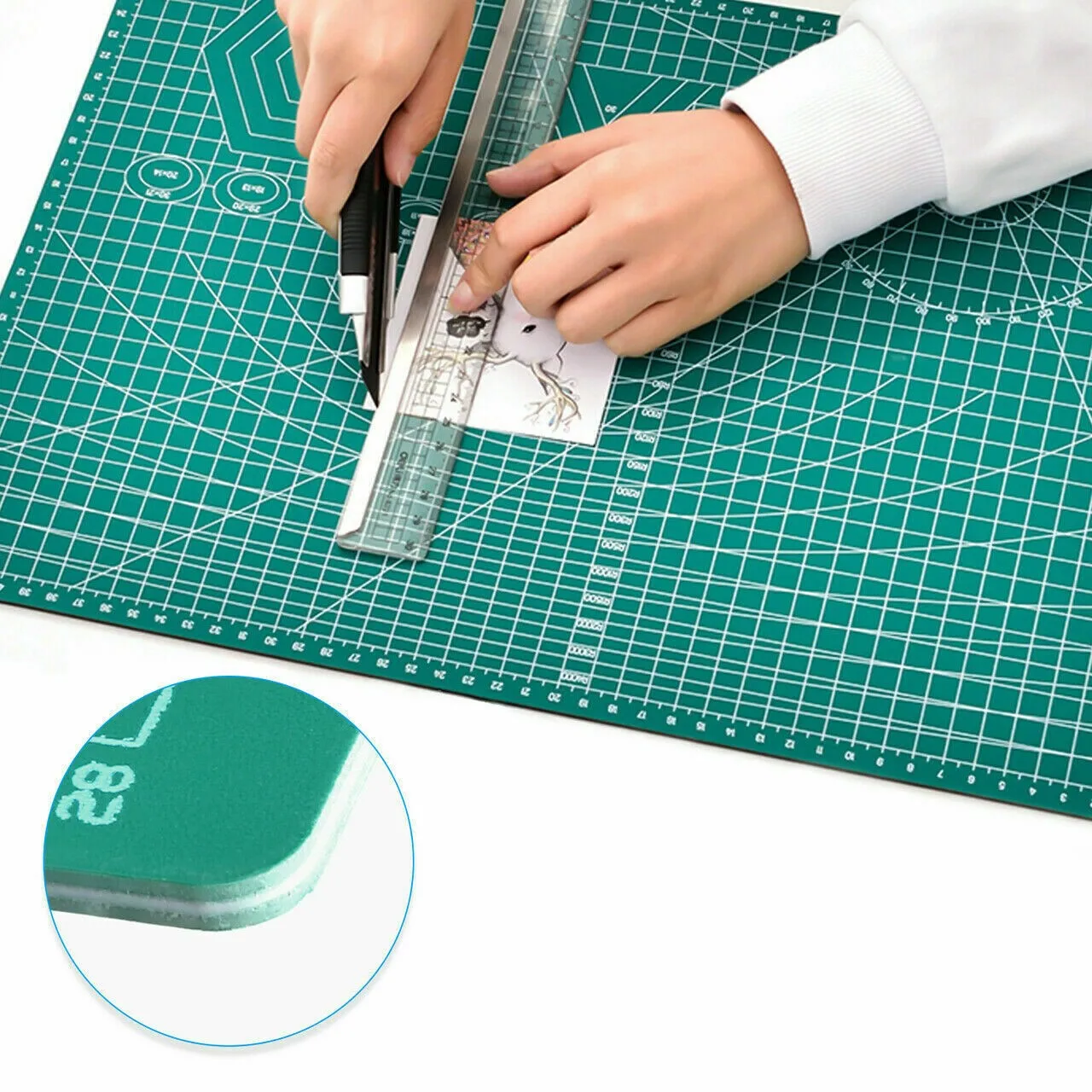 A4 A5 PVC Cutting Mat Board Durable Self-healing DIY Sewing Student Art Paper Cutting Engraving Cut Pad Leather Craft Tool
A4 A5 PVC Cutting Mat Board Durable Self-healing DIY Sewing Student Art Paper Cutting Engraving Cut Pad Leather Craft Tool