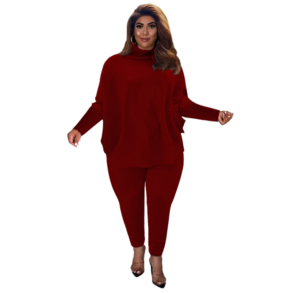 5XL Plus Size Casual Women Two Piece Set Loose Turtleneck Tops Matching Suit Loungewear Solid Pants Sets Outfit Chandals Mujer
5XL Plus Size Casual Women Two Piece Set Loose Turtleneck Tops Matching Suit Loungewear Solid Pants Sets Outfit Chandals Mujer