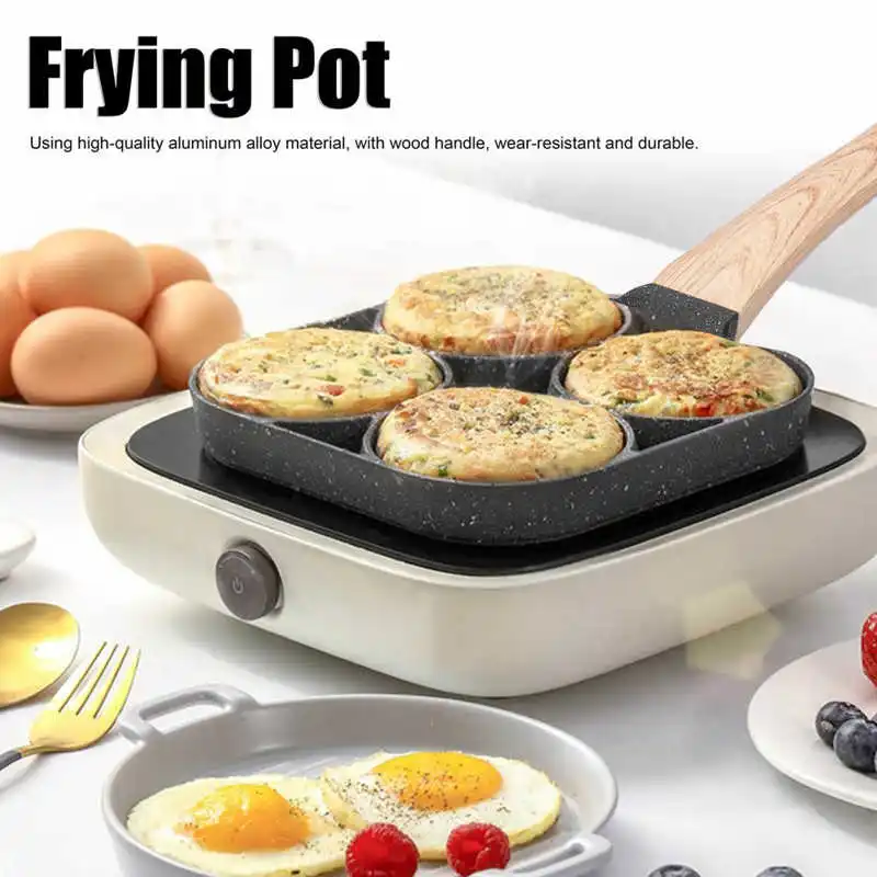 cooking pots 4-Hole Frying Pot Non-Stick Egg Pancake Cooking Pan Cookware For Induction Gas Cooker Home Kitchen Cookware
cooking pots 4-Hole Frying Pot Non-Stick Egg Pancake Cooking Pan Cookware For Induction Gas Cooker Home Kitchen Cookware