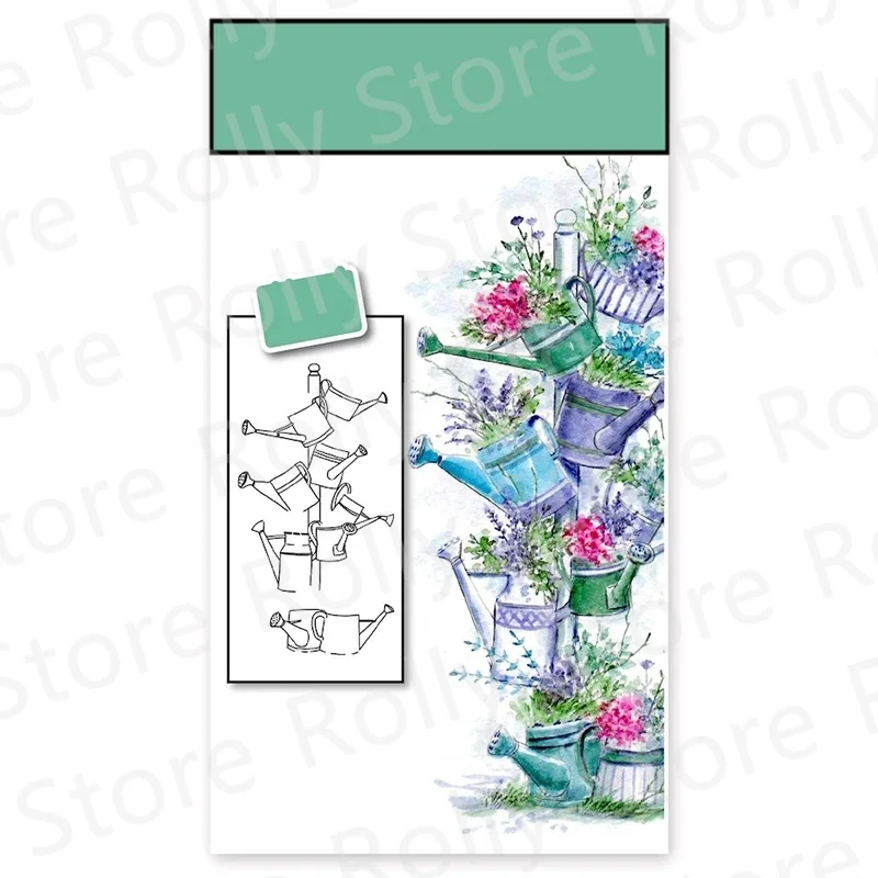 Watering Can Flowerpot Pattern Clear Stamps For DIY Making Watercolor Painting Card Scrapbooking No Metal Cutting Dies 2021 New
Watering Can Flowerpot Pattern Clear Stamps For DIY Making Watercolor Painting Card Scrapbooking No Metal Cutting Dies 2021 New