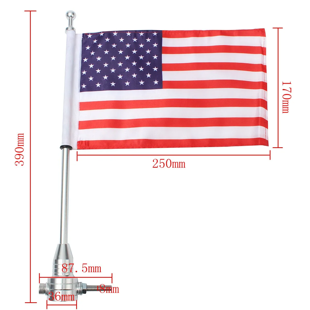 Universal Motorcycle American Flag Flagpole Luggage Rack Mount For Honda For Suzuki For Kawasaki For Yamaha Motorbike Decor
Universal Motorcycle American Flag Flagpole Luggage Rack Mount For Honda For Suzuki For Kawasaki For Yamaha Motorbike Decor