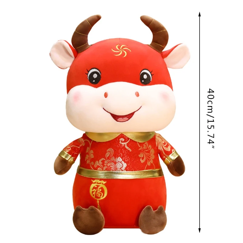Chinese New Year Animal Plush Cattle Chinese Cow Plush Lucky Ox Stuffed Animals Ox Toy for 2021 Ox Chinese New Year Home
Chinese New Year Animal Plush Cattle Chinese Cow Plush Lucky Ox Stuffed Animals Ox Toy for 2021 Ox Chinese New Year Home