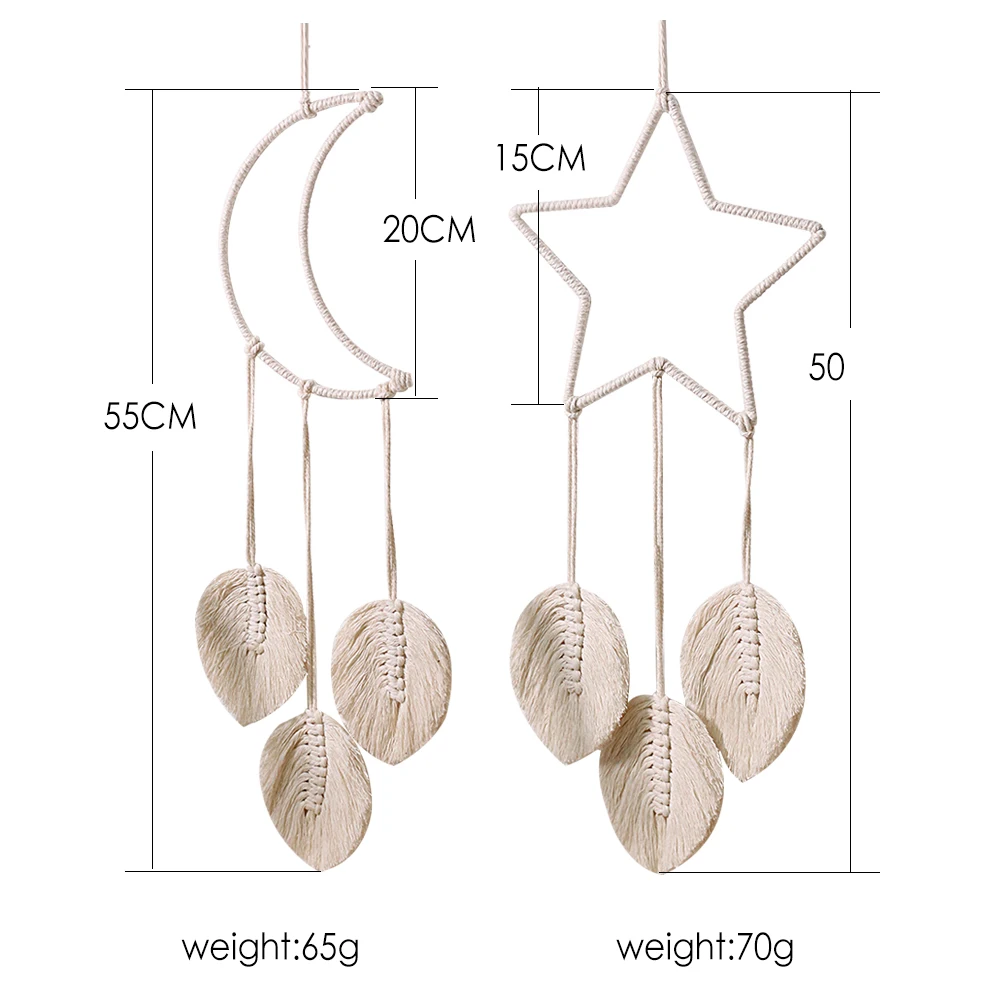 Tassel Moon Star Dream Catcher with Long Macrame Leaf Handmade Bohemian Home Decor Decoration Art Gift for Girls Kids Bedroom
Tassel Moon Star Dream Catcher with Long Macrame Leaf Handmade Bohemian Home Decor Decoration Art Gift for Girls Kids Bedroom