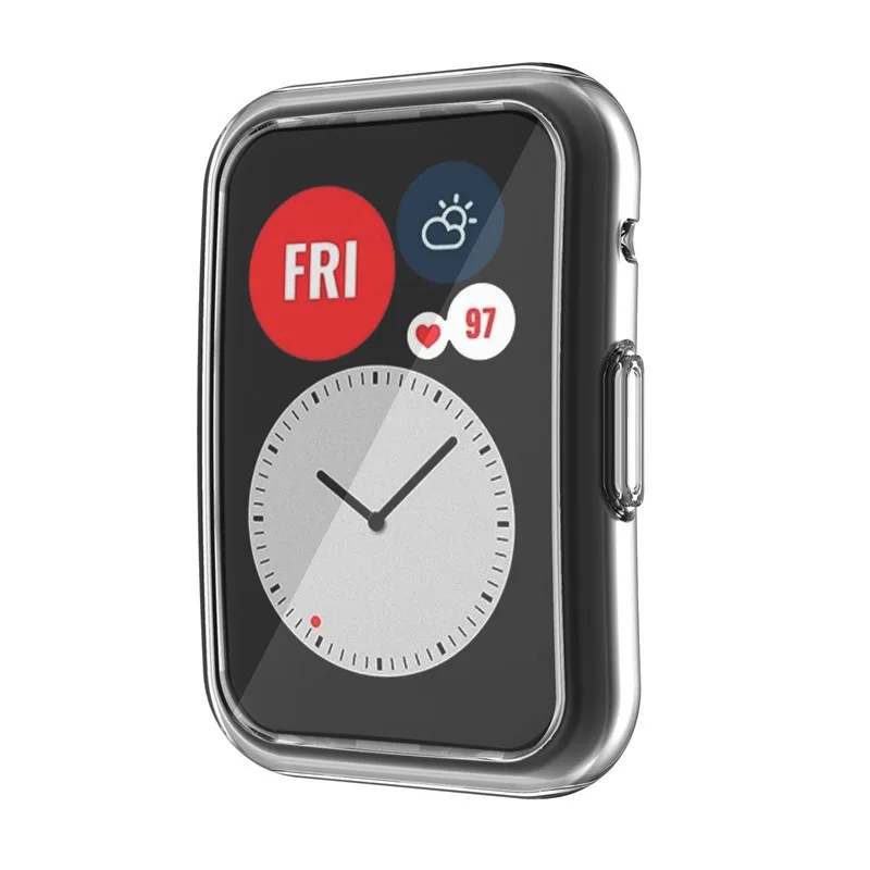 Shockproof Slim Watch Cover For Huawei Watch Fit Soft Silicone Clear TPU Screen Protector Cover Transparent Protector Case Shell
Shockproof Slim Watch Cover For Huawei Watch Fit Soft Silicone Clear TPU Screen Protector Cover Transparent Protector Case Shell