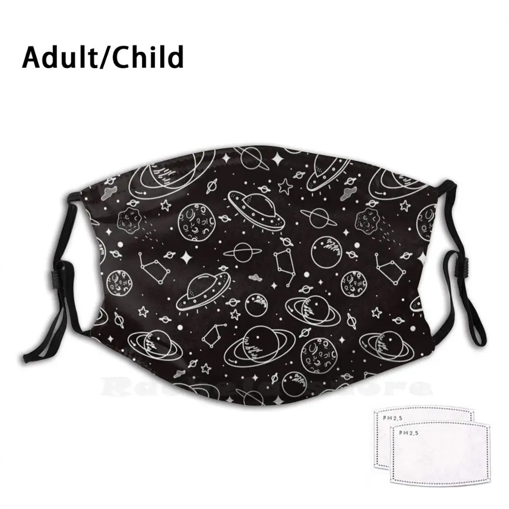 Cute Space Stuff Print Washable Filter Anti Dust Mouth Mask Space Cute Stuff Hand Drawn Pattern Black White Galaxy Star Pattern
Cute Space Stuff Print Washable Filter Anti Dust Mouth Mask Space Cute Stuff Hand Drawn Pattern Black White Galaxy Star Pattern