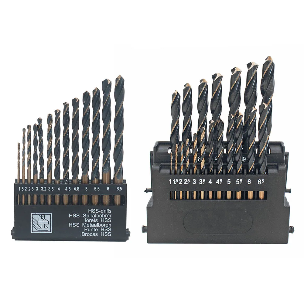 HSS High Speed Steel Straight Shank Metal Twist Drill Bits Combination Set Power Hand Tool Stainless Steel Wood Tool Accessories
HSS High Speed Steel Straight Shank Metal Twist Drill Bits Combination Set Power Hand Tool Stainless Steel Wood Tool Accessories