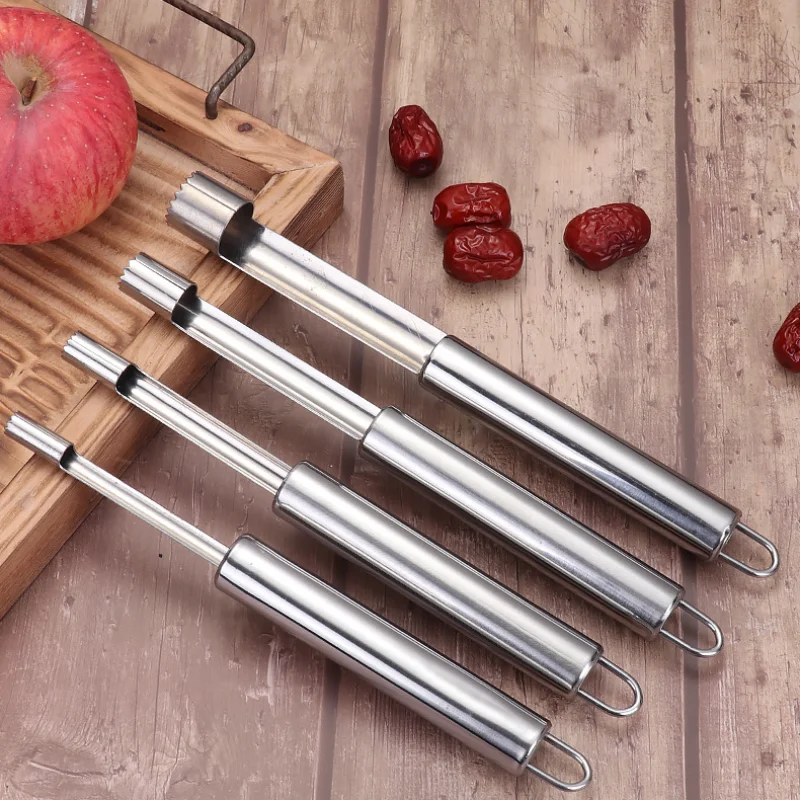 4PC Stainless Steel Apple Corer Pitter Pear Bell Twist Fruit Stoner Pit Kitchen Easy Core Seed Remove Tool Gadget Remover pepper
4PC Stainless Steel Apple Corer Pitter Pear Bell Twist Fruit Stoner Pit Kitchen Easy Core Seed Remove Tool Gadget Remover pepper