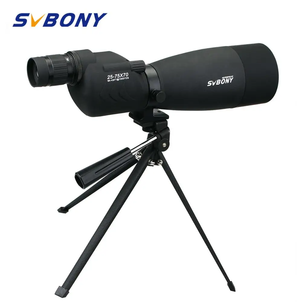 SVBONY SV17 зрительная труба 25 75x70мм зум водонепроницаемый прямой 180 De для телескоп