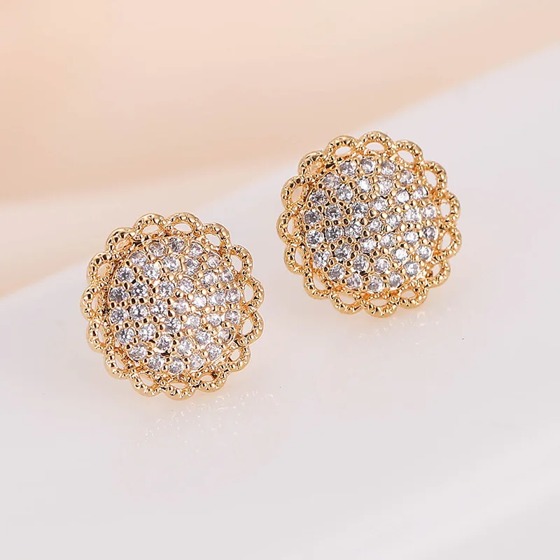 DE181 Fashion Exquisite Elegant 4A Zircon Geometry Flower Ear Stud GIRL'S Gift Party Banquet WOMEN'S Jewelry Earrings 2021
DE181 Fashion Exquisite Elegant 4A Zircon Geometry Flower Ear Stud GIRL'S Gift Party Banquet WOMEN'S Jewelry Earrings 2021